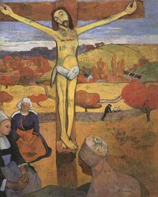Paul Gauguin The yellow christ (mk07) Sweden oil painting art